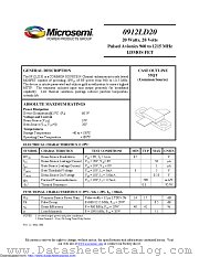 0912LD20 datasheet pdf Microsemi