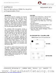 AAP661AS-M5A-G-LF-W datasheet pdf Microsemi
