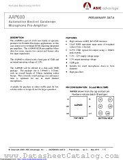AAP600S-M6A-G-LF-TR datasheet pdf Microsemi