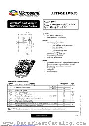 APT10M11JVRU3 datasheet pdf Microsemi