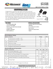 APT11F80S datasheet pdf Microsemi