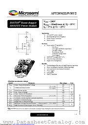 APT20M22JVRU2 datasheet pdf Microsemi