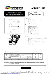 APT30DF100HJ datasheet pdf Microsemi