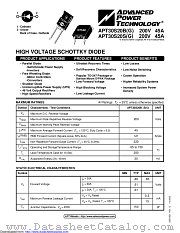 APT30S20BG datasheet pdf Microsemi