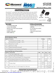 APT42F50S datasheet pdf Microsemi