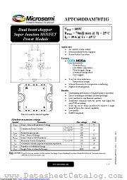 APTC60DDAM70T1G datasheet pdf Microsemi