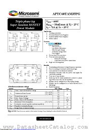 APTC60TAM35PG datasheet pdf Microsemi