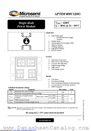APTDF400U120G datasheet pdf Microsemi