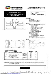 APTGT100DU120TG datasheet pdf Microsemi
