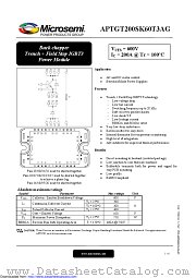 APTGT200SK60T3AG datasheet pdf Microsemi