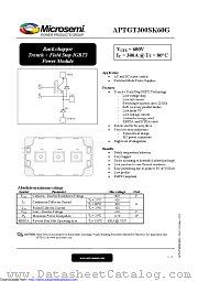 APTGT300SK60G datasheet pdf Microsemi