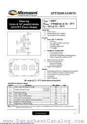 APTM100A13SCG datasheet pdf Microsemi