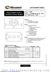 APTM10DUM02G datasheet pdf Microsemi