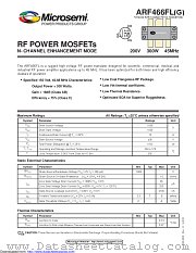 ARF466FL datasheet pdf Microsemi