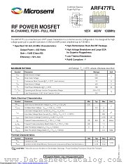 ARF477FL datasheet pdf Microsemi