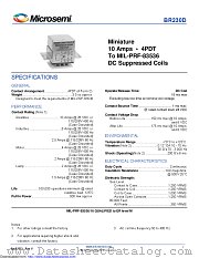 BR230D-20B2-6V-005L datasheet pdf Microsemi