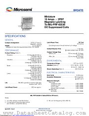BR247D-150A2-12V-005L datasheet pdf Microsemi