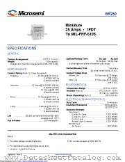 BR250-320B2-28V-011 datasheet pdf Microsemi
