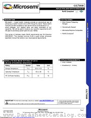 GG71010-05 datasheet pdf Microsemi