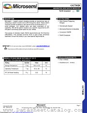 GG71020-03 datasheet pdf Microsemi