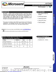 GG71410-05 datasheet pdf Microsemi