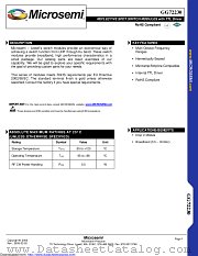 GG72230-01 datasheet pdf Microsemi