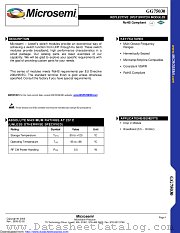 GG75030-03 datasheet pdf Microsemi