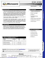 KV1401 datasheet pdf Microsemi