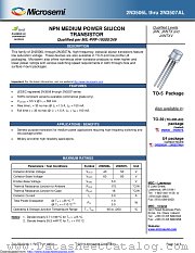 JANTXV2N3507L datasheet pdf Microsemi