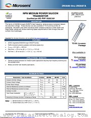 JAN2N3507 datasheet pdf Microsemi