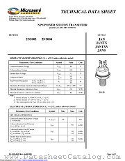JANSM2N5004 datasheet pdf Microsemi