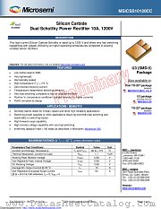 MSICSS10120CCE3 datasheet pdf Microsemi