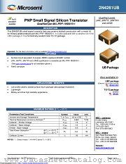 JANTX2N4261UB datasheet pdf Microsemi