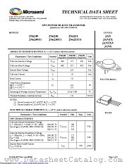 JANS2N6250T1 datasheet pdf Microsemi