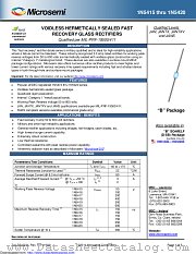 1N5418E3 datasheet pdf Microsemi