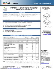 JAN2N2945AUB datasheet pdf Microsemi
