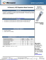 NJF6515 datasheet pdf Microsemi