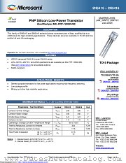 JANS2N5416 datasheet pdf Microsemi