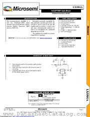 LX5501ASE datasheet pdf Microsemi