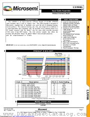 LX9508G datasheet pdf Microsemi