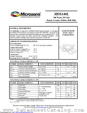 MDS140L datasheet pdf Microsemi