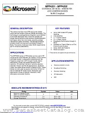 MPP4205 datasheet pdf Microsemi