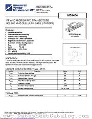 MS1454 datasheet pdf Microsemi