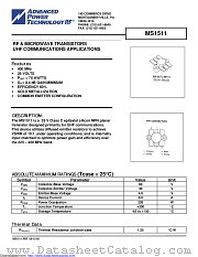 MS1511 datasheet pdf Microsemi