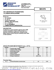 MS1579 datasheet pdf Microsemi