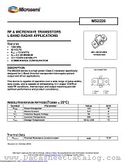 MS2228 datasheet pdf Microsemi