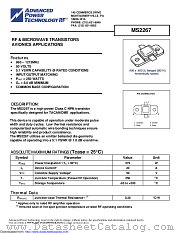 MS2267 datasheet pdf Microsemi