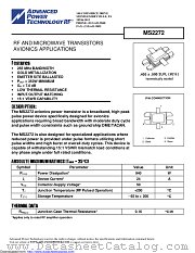 MS2272 datasheet pdf Microsemi