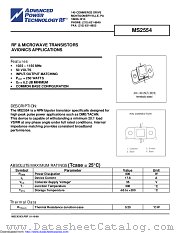 MS2554 datasheet pdf Microsemi