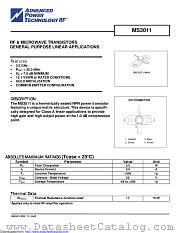 MS3011 datasheet pdf Microsemi